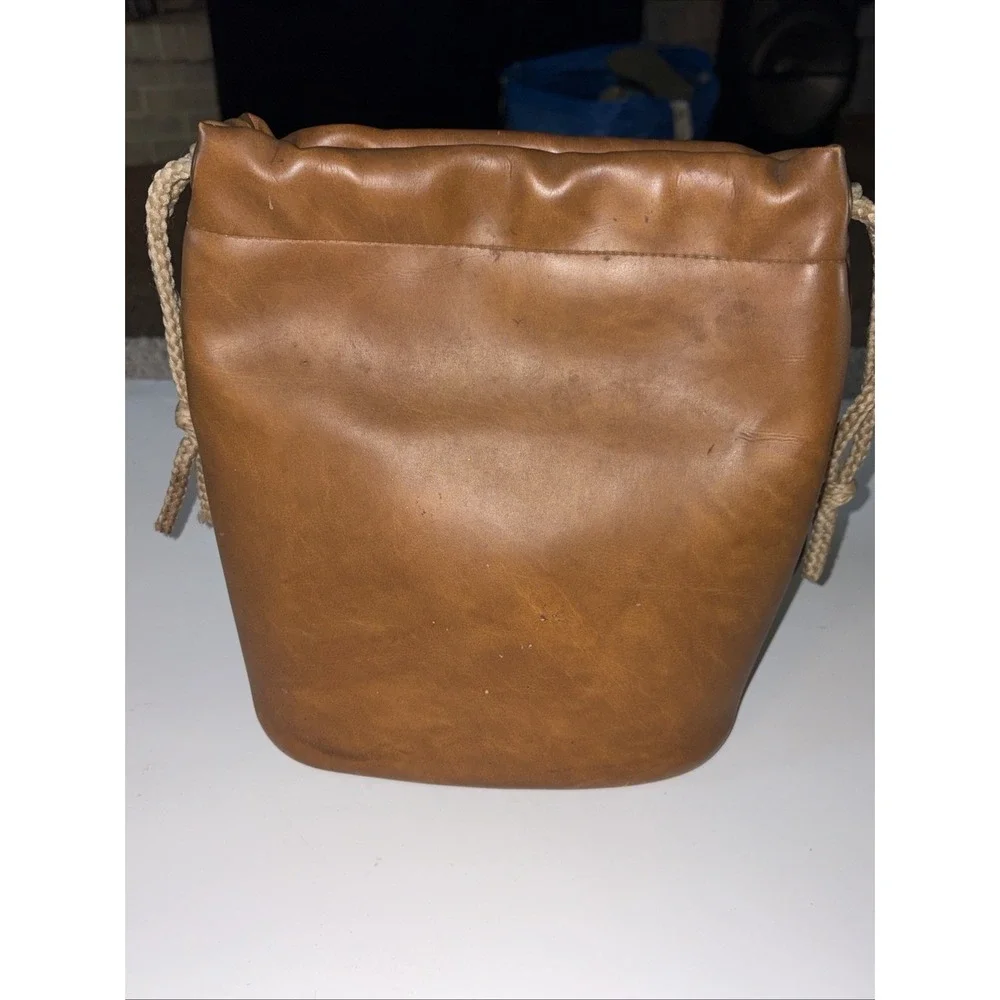 Vtg Doggie Bag 1978 Fred Feucht Design Group Inc. #6413 Doggy faux Leather